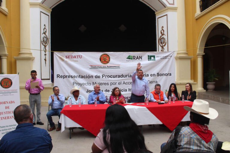 REALIZAN JORNADA DE JUSTICIA ITINERANTE PARA LA REGULACIÓN DE DERECHOS AGRARIOS