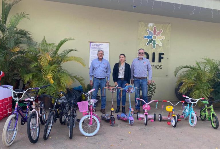 RECIBE DIF MUNICIPAL DE ÁLAMOS DONACIÓN DE BICICLETAS