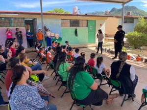 PROMUEVE SEGURIDAD PÚBLICA MEDIDAS PREVENTIVAS EN EL PREESCOLAR DR. ALFONSO ORTIZ TIRADO